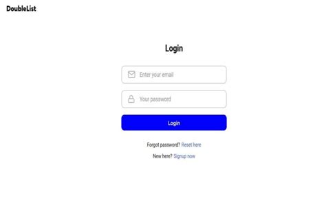 doubleist|Login